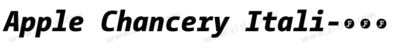 Apple Chancery Itali字体转换